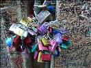 Wedding Locks near Juliet's Balcony in Verona, Italy